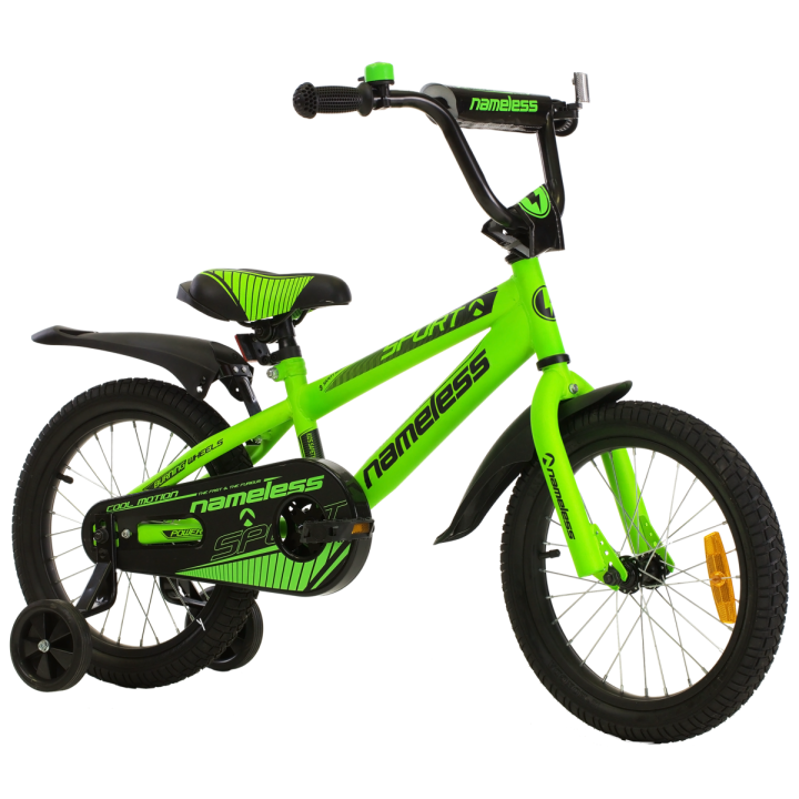 Велосипед детский Nameless Sport зеленый, колесо 18