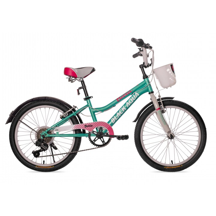 Велосипед детский BLACK AQUA Bella  6ск. 2021г, колесо 20, рама 10.5