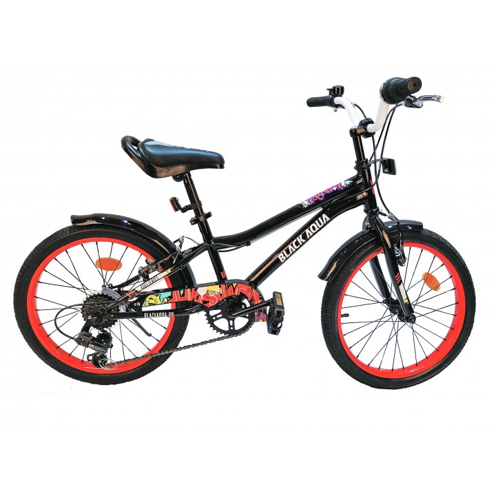 Велосипед детский BLACK AQUA Rainer 6ск. 2022г, колесо 20, рама 10.5