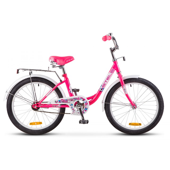 Велосипед детский Stels Pilot 200 Lady 2021г, колесо 20, рама 12, ярко-розовый