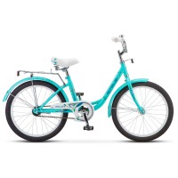 Велосипед детский Stels Pilot 200 Lady 2021г, колесо 20, рама 12, мятный