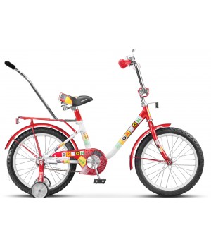 Велосипед детский Stels Flash 14 с ручкой, колесо 14, рама 10