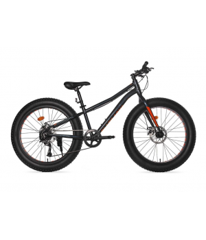 Велосипед спортивный повышенной проходимости  BLACK AQUA Fat 2692 MD matt (РФ) (черный) колесо 26"