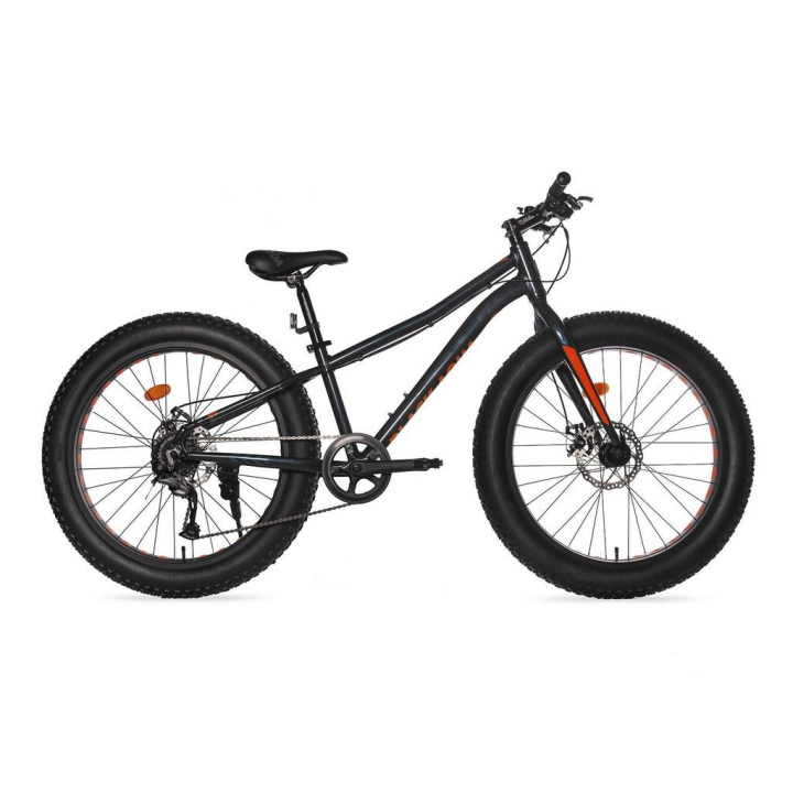 Велосипед спортивный повышенной проходимости  BLACK AQUA Fat 2692 MD matt (РФ) (черный) колесо 26"
