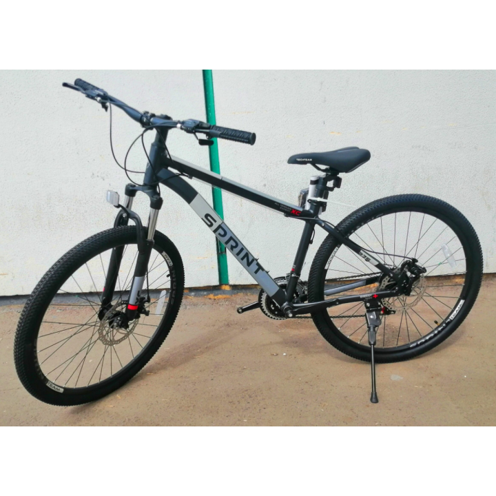Велосипед горный Tech Team SPRINT 27,5 MD черный 2021г. колесо 27,5, c дисковыми тормозами