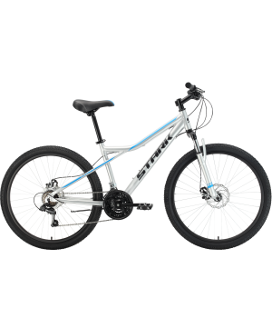 Велосипед горный Stark Slash 26.2 МD серый/ голубой