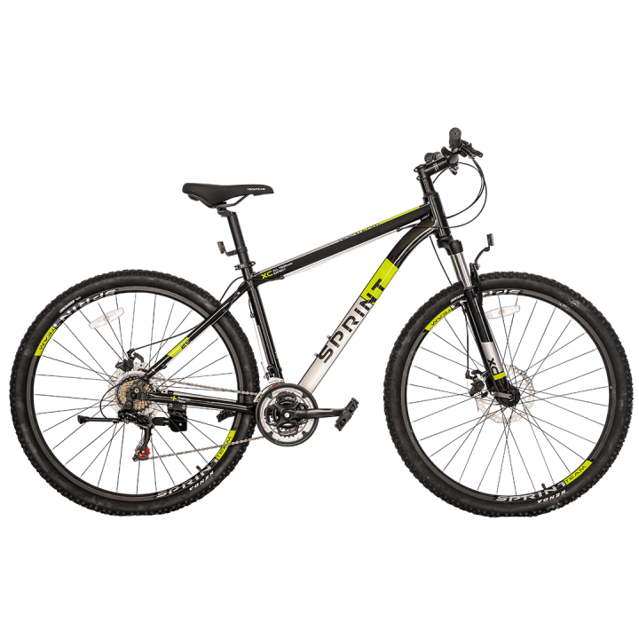 Велосипед горный Tech Team SPRINT 29 MD черный 2022г. колесо 27,5, c дисковыми тормозами