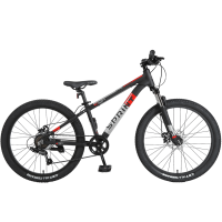 Велосипед подростковый Tech Team SPRINT 24 черный 2021г. колесо 24, c дисковыми тормозами