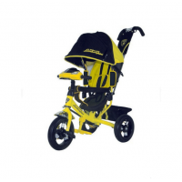 Велосипед детский 3х колесный с ручкой Lamborghini L2Y c накачивающимися колесами