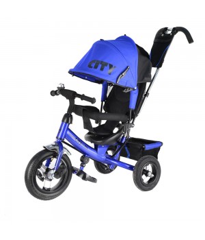 Велосипед детский 3х колесный с ручкой City JW7R / JD7B / JD7T / JD7G c накачивающимися колесами
