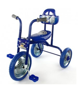 Велосипед 3х колесный MOBY KIDS ЛУНАТИКИ синий