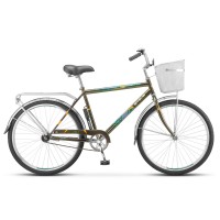 Велосипед дорожный Stels Navigator 210 мужская рама колесо 26, с корзиной