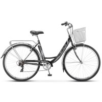 Велосипед дорожный Stels Navigator 395 заниженная рама колесо 28, 7 скоростей, с корзиной