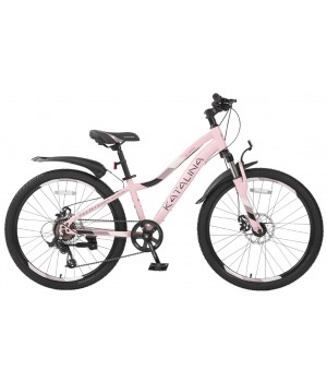 Велосипед горный женский Tech Team KATALINA MD  розовый  колесо 26, c дисковыми тормозами